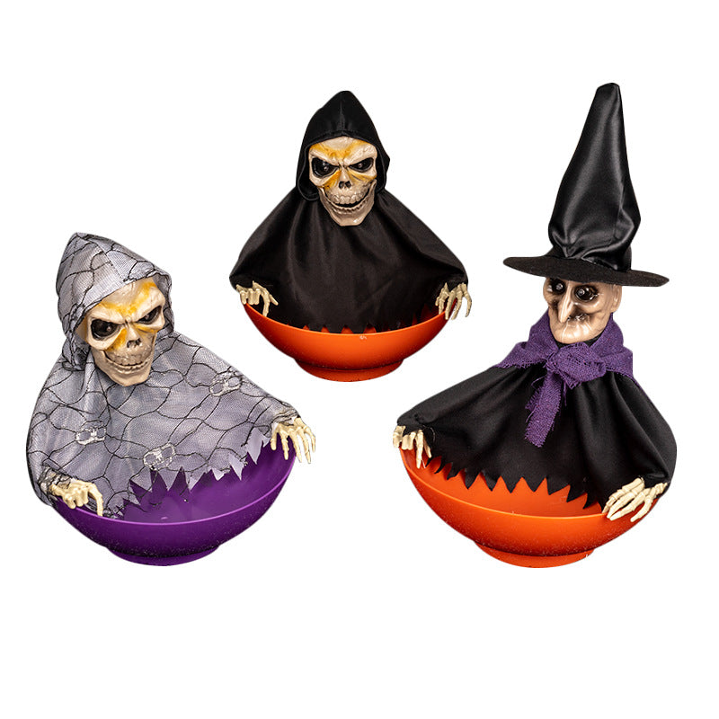 Halloween electric fruit platter Ghost party props