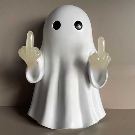 Halloween Ghost Middle Finger Glow Night Light