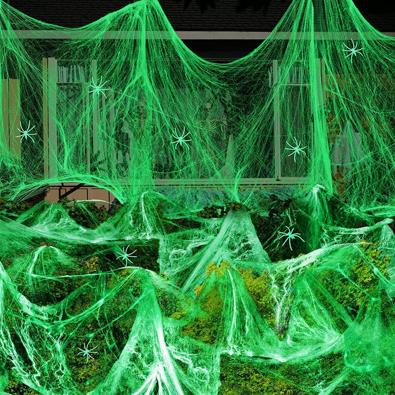 Halloween glowing little spider