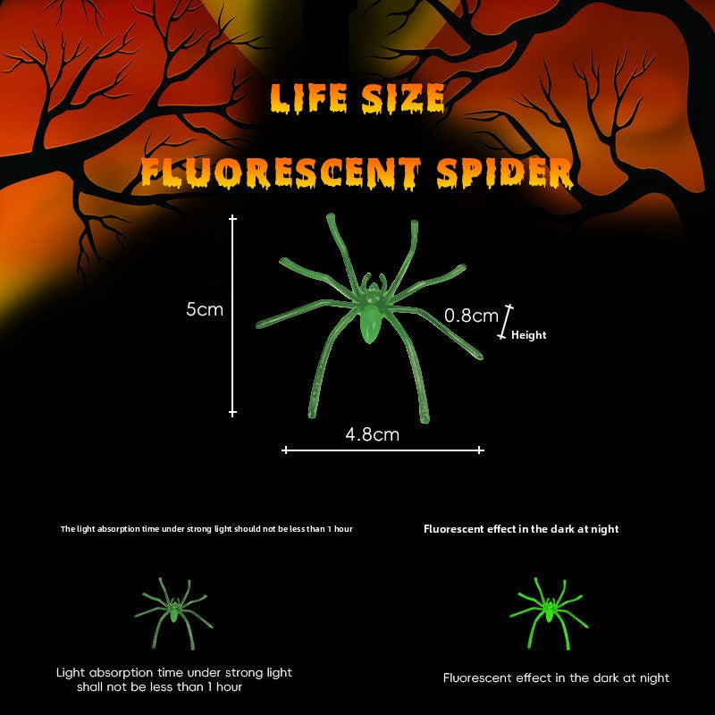 Halloween glowing little spider