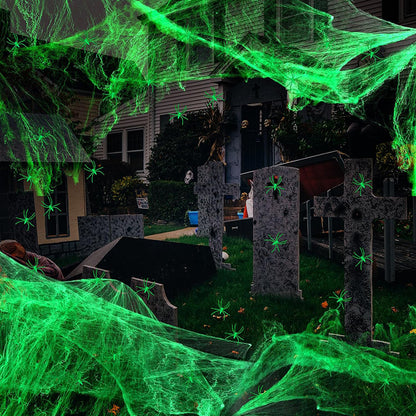 Halloween glowing little spider