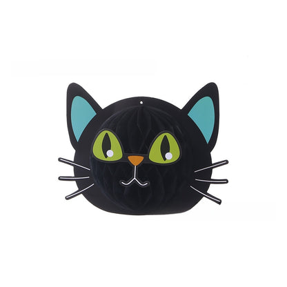 Halloween Honeycomb Ball Pendant Witch Spider