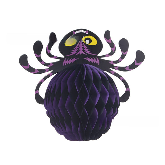 Halloween Honeycomb Ball Pendant Witch Spider