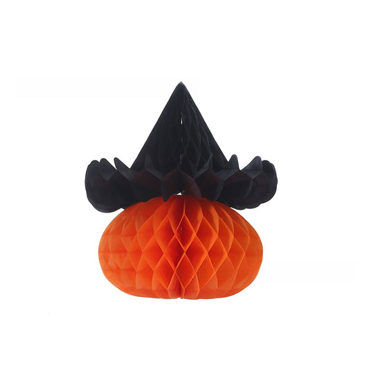 Halloween Honeycomb Ball Pendant Witch Spider