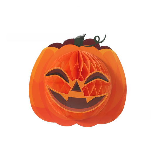 Halloween Honeycomb Ball Pendant Witch Spider