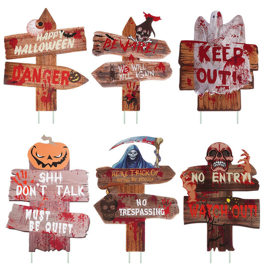 Halloween Horror Ground inserting card
