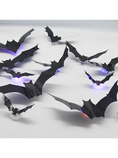 Halloween LED Glow Bat Wall Stickers