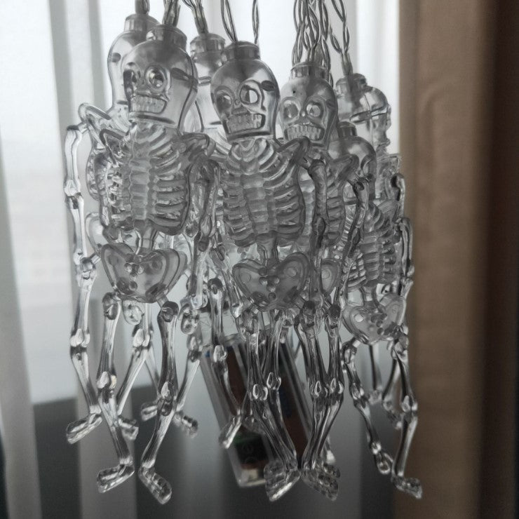 Halloween LED String Lights with Pumpkin Skull Ghost Designs