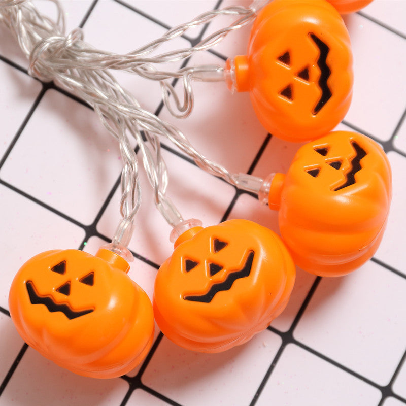 Halloween LED String Lights with Pumpkin Skull Ghost Designs
