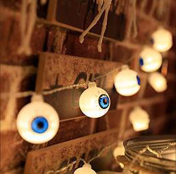 Halloween LED String Lights with Pumpkin Skull Ghost Designs