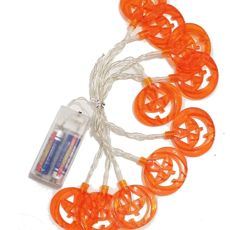 Halloween LED String Lights with Pumpkin Skull Ghost Designs