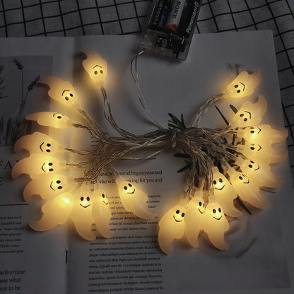 Halloween LED String Lights with Pumpkin Skull Ghost Designs