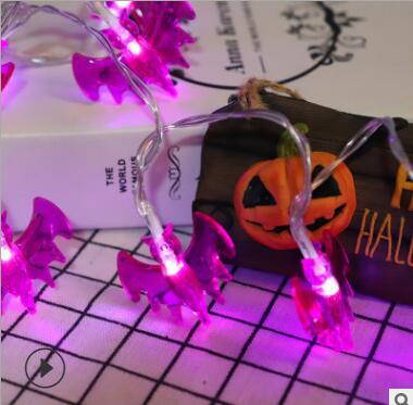 Halloween LED String Lights with Pumpkin Skull Ghost Designs