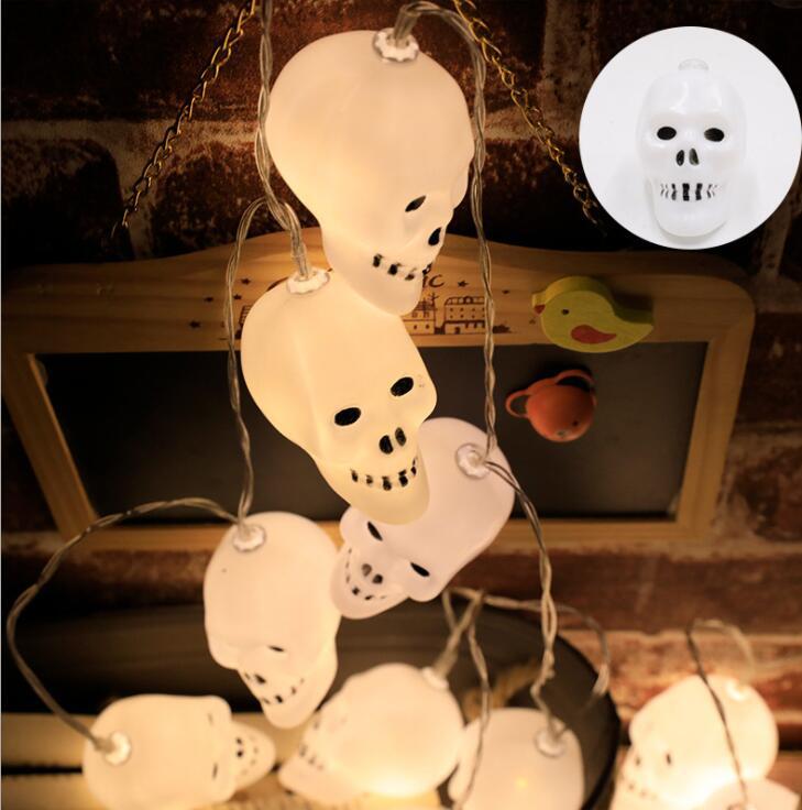 Halloween LED String Lights with Pumpkin Skull Ghost Designs