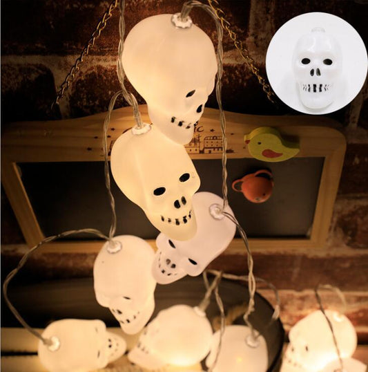 Halloween LED String Lights with Pumpkin Skull Ghost Designs