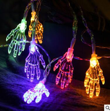 Halloween LED String Lights with Pumpkin Skull Ghost Designs