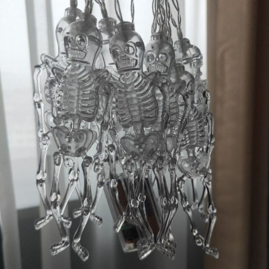 Halloween LED String Lights with Pumpkin Skull Ghost Designs