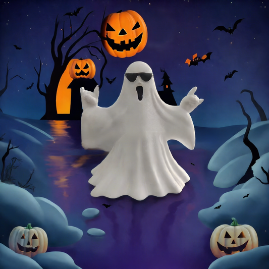 Halloween Little Finger Cute Ghost Eyes Style Middle Finger