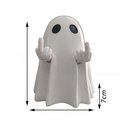 Halloween Little Finger Cute Ghost Eyes Style Middle Finger