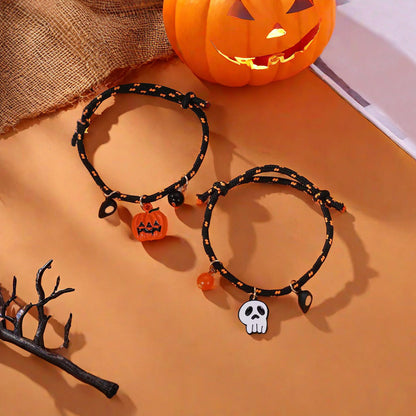 Halloween Magnetic Couple Woven Bracelet