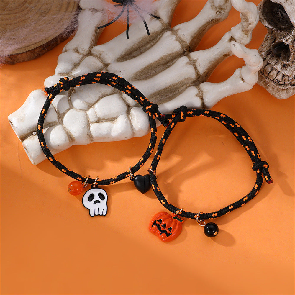 Halloween Magnetic Couple Woven Bracelet