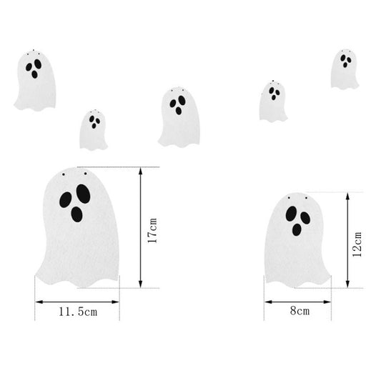 Halloween new ghost pull flag party decoration
