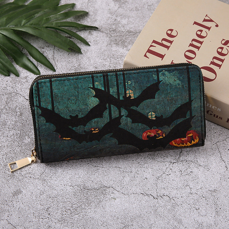 Halloween Pattern Zipper Wallet