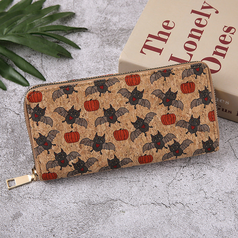 Halloween Pattern Zipper Wallet
