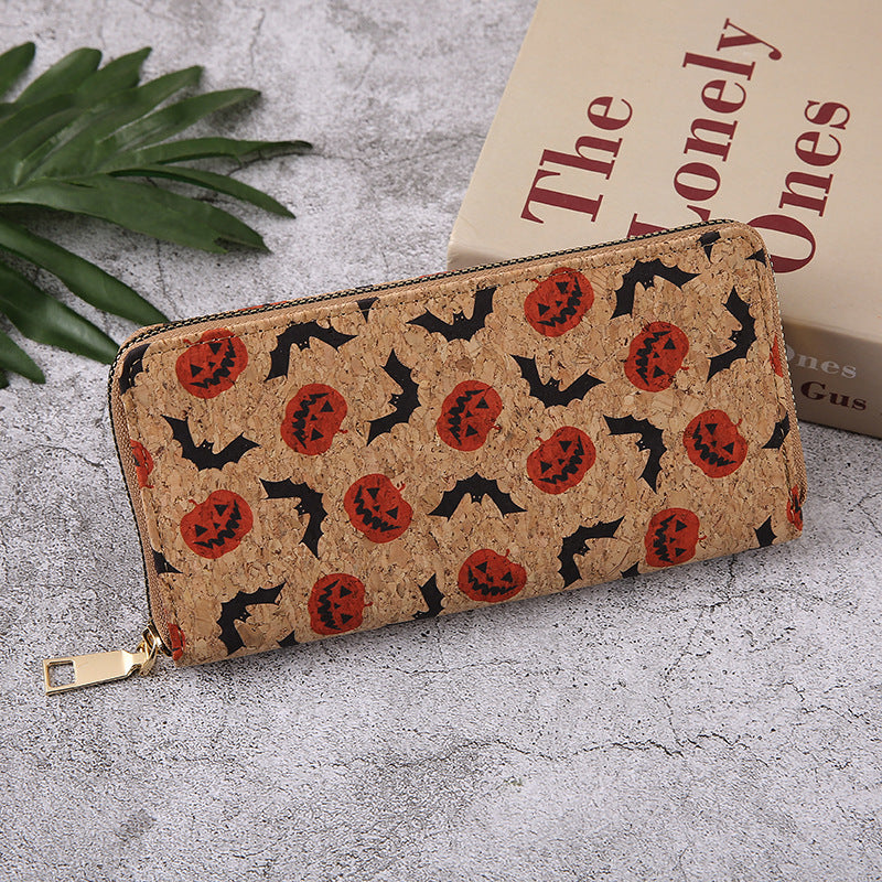 Halloween Pattern Zipper Wallet
