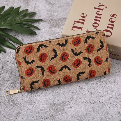Halloween Pattern Zipper Wallet