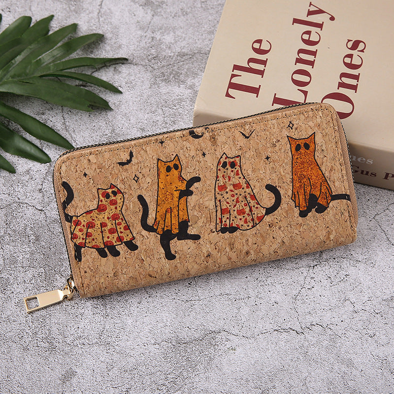 Halloween Pattern Zipper Wallet