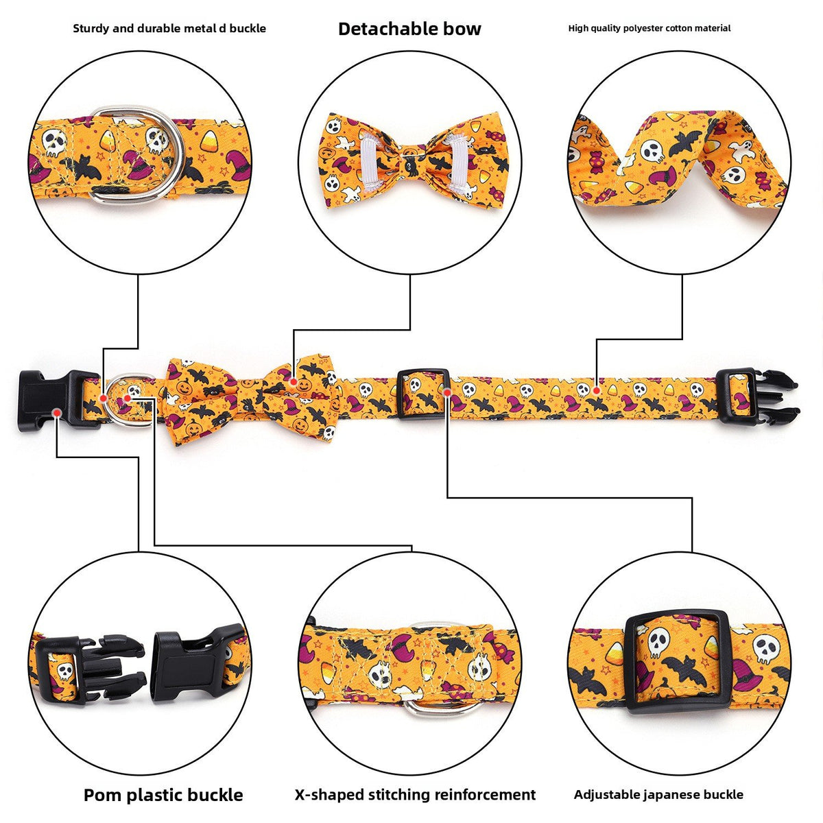 Halloween pet collar