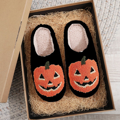 Halloween Plush Slippers Funny Design