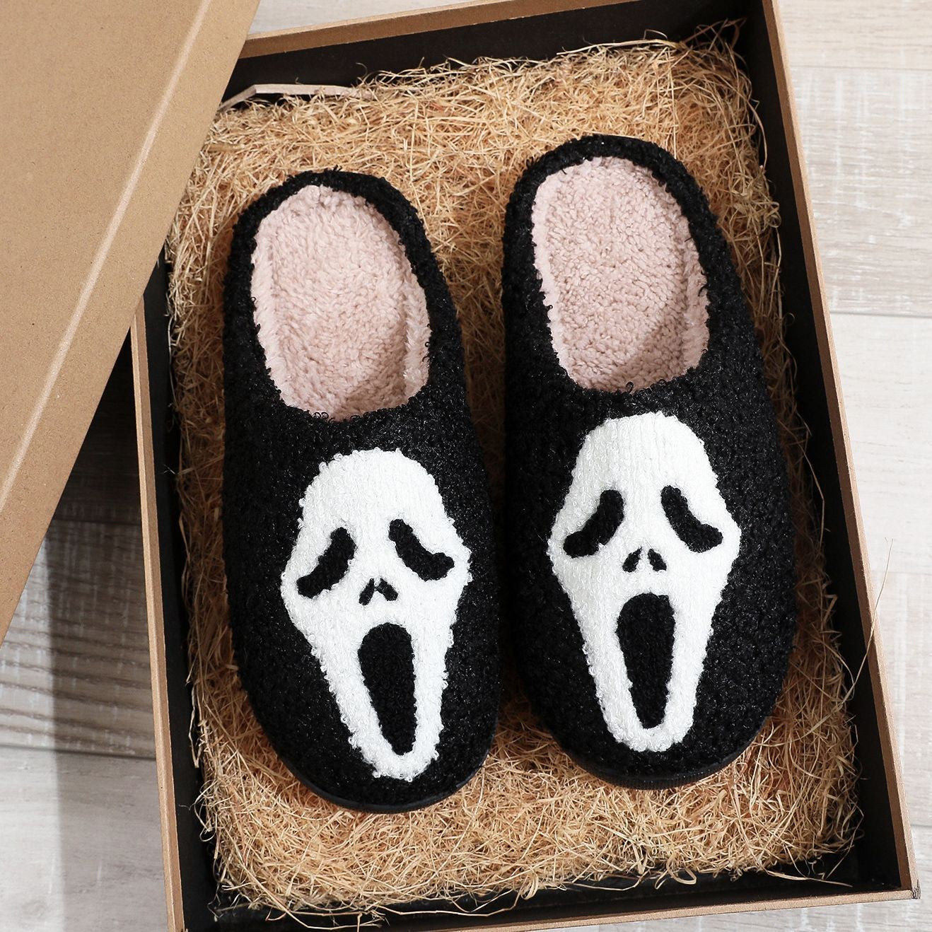 Halloween Plush Slippers Funny Design