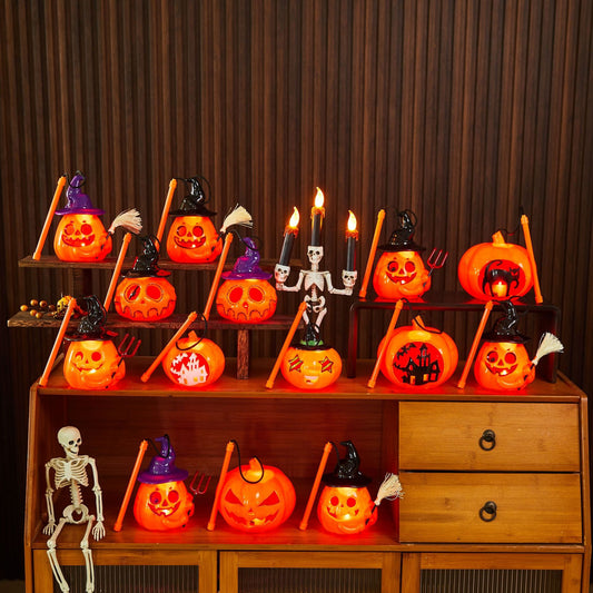 Halloween portable pumpkin lantern decoration luminous pumpkin lantern