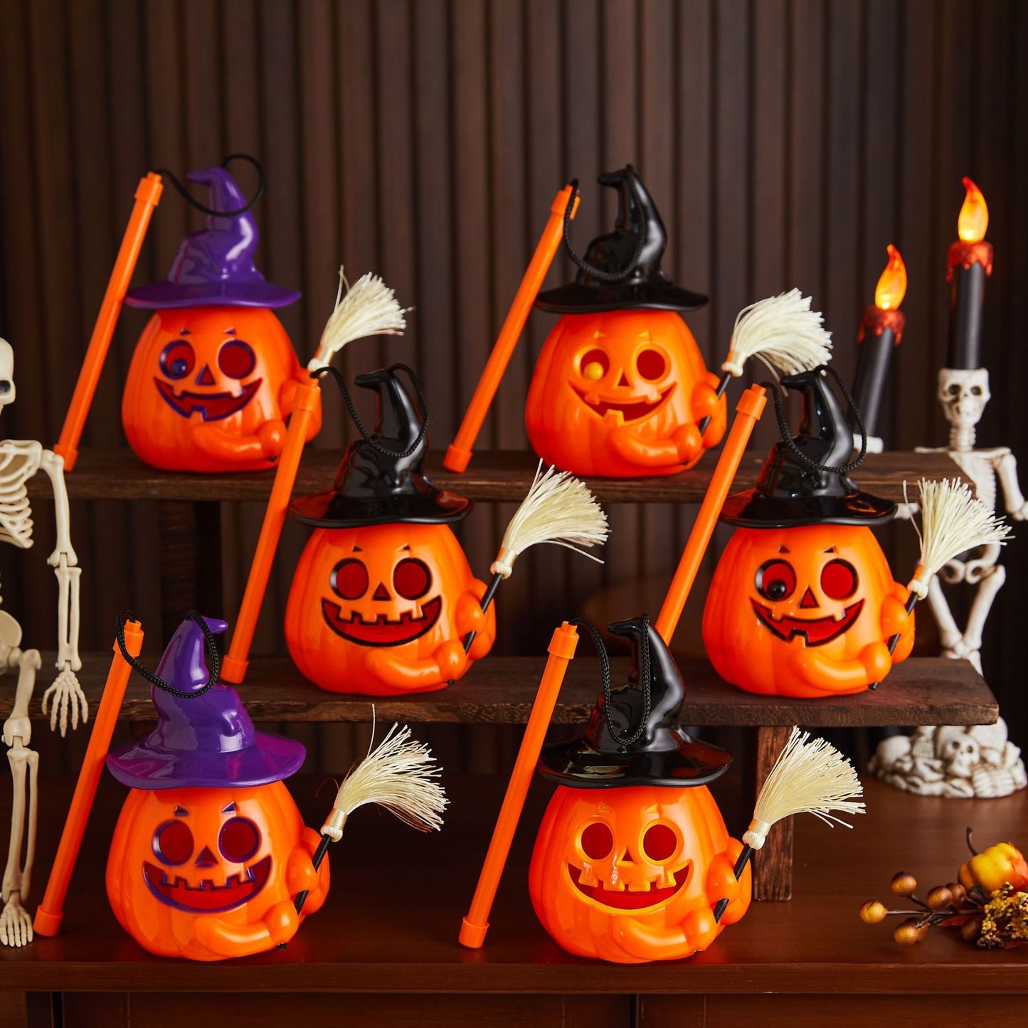 Halloween portable pumpkin lantern decoration luminous pumpkin lantern