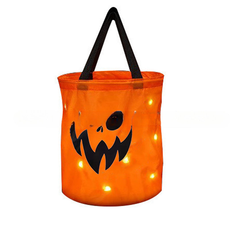 Halloween Pumpkin Bucket Candy Bag