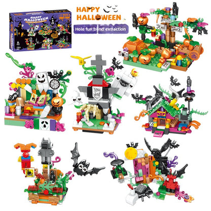 Halloween Pumpkin Haunted House DIY Building Blocks