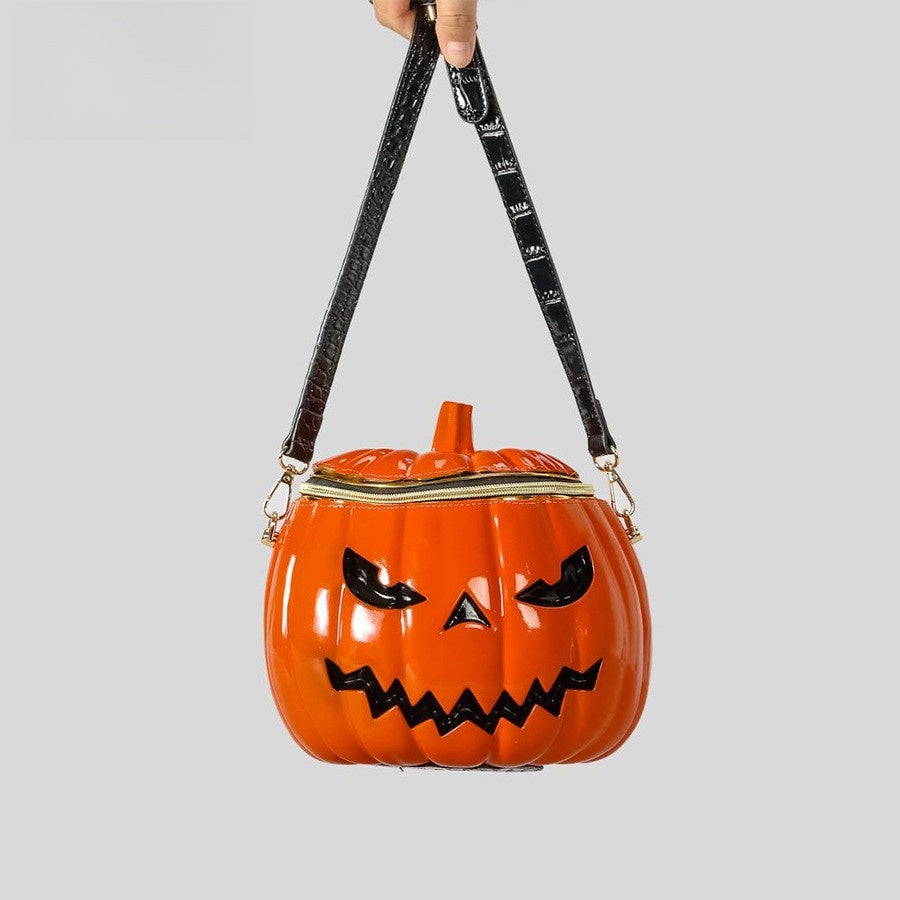 Halloween Pumpkin Head Shoulder Crossbody Bag