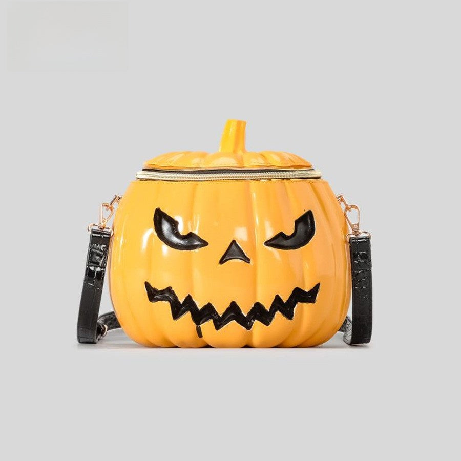 Halloween Pumpkin Head Shoulder Crossbody Bag