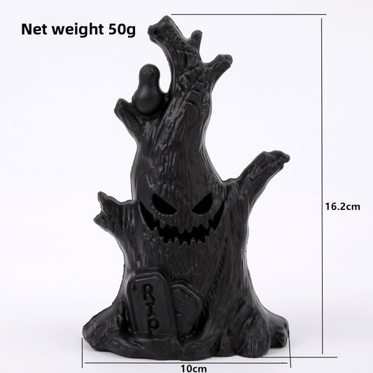 Halloween Pumpkin Light Ghost Tree Sump Decoration Ghost Face