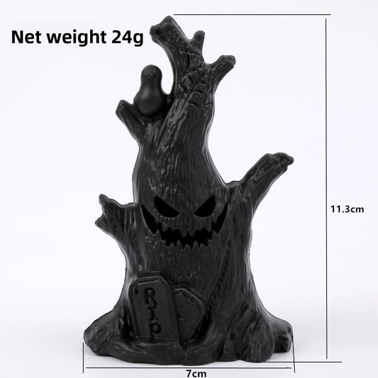 Halloween Pumpkin Light Ghost Tree Sump Decoration Ghost Face