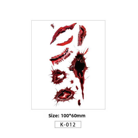 Halloween Scar Tattoo Sticker