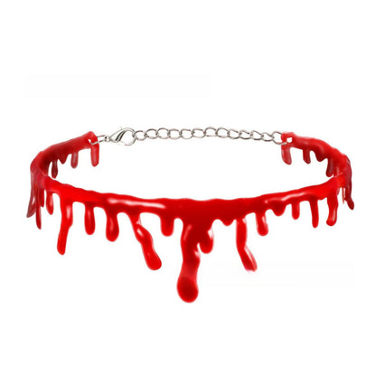 Halloween Simulation Bleeding Necklace