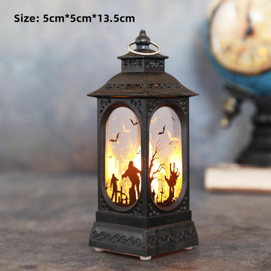 Halloween simulation flame lanterns