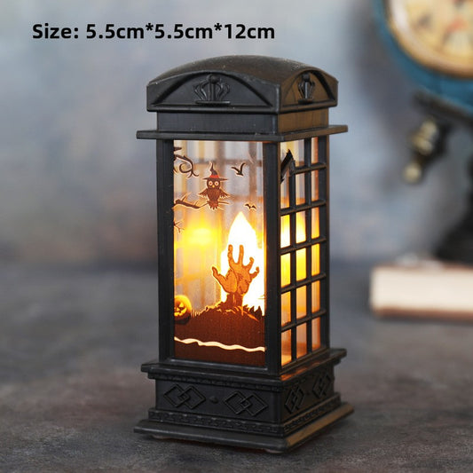 Halloween simulation flame lanterns