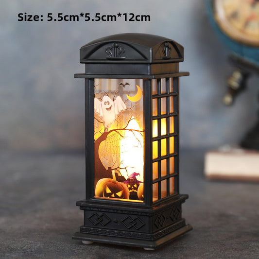Halloween simulation flame lanterns