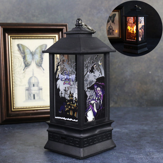 Halloween simulation flame lanterns