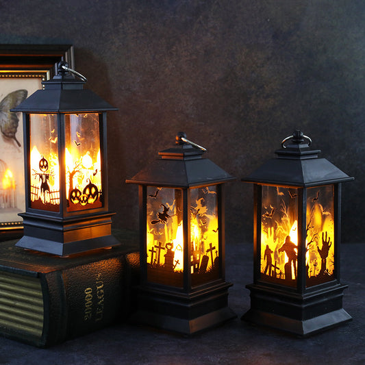 Halloween simulation flame lanterns