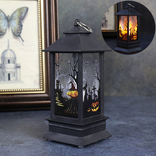 Halloween simulation flame lanterns